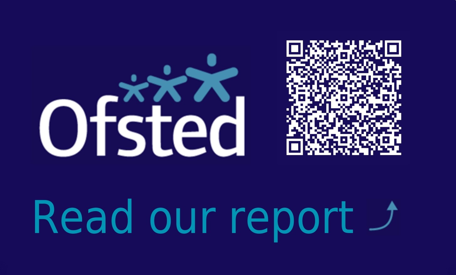 Ofsted QR Code Blue